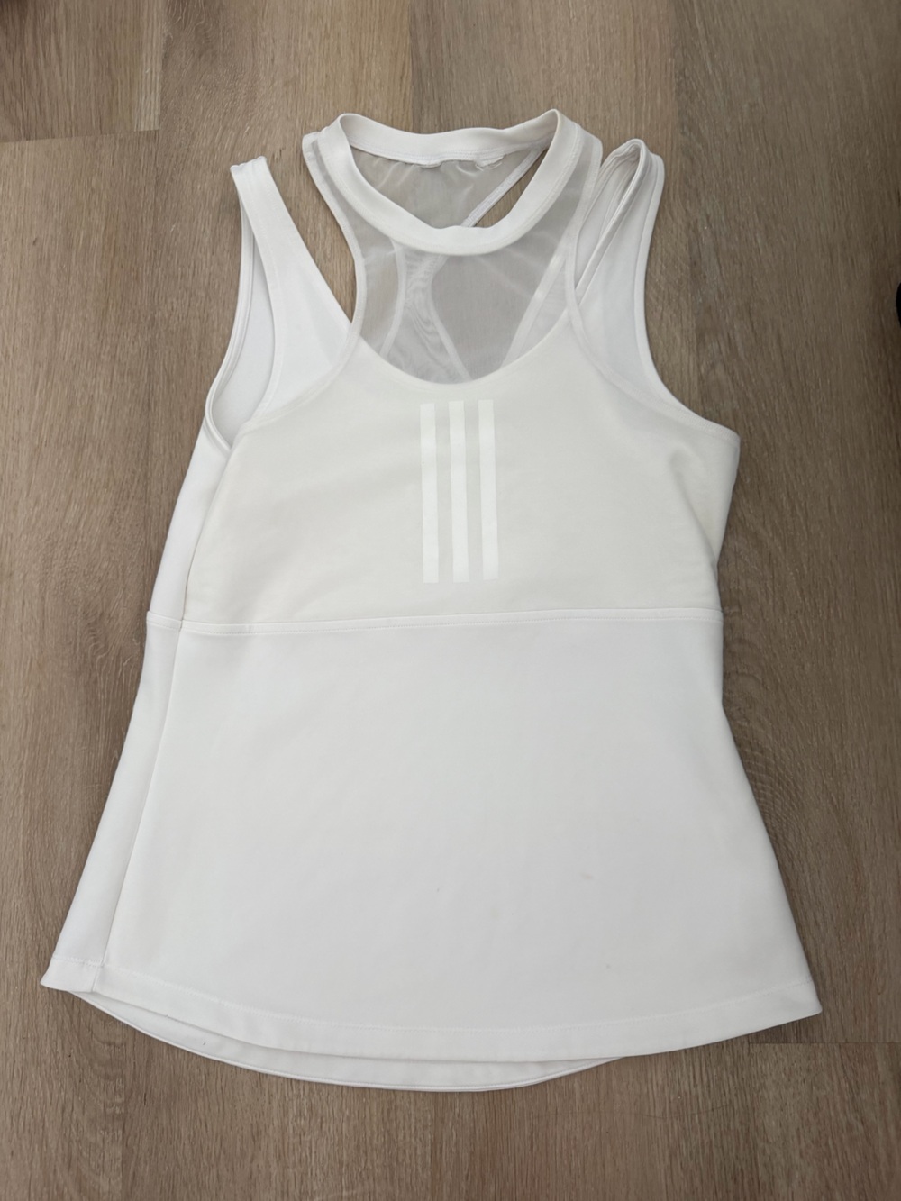 Adidas White Athletic Tank Top